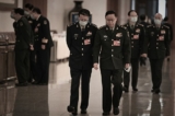 Ngày 11/03/2023, đại biểu quân đội ĐCSTQ tham dự lưỡng hội. (Ảnh: Greg Baker/AFP)