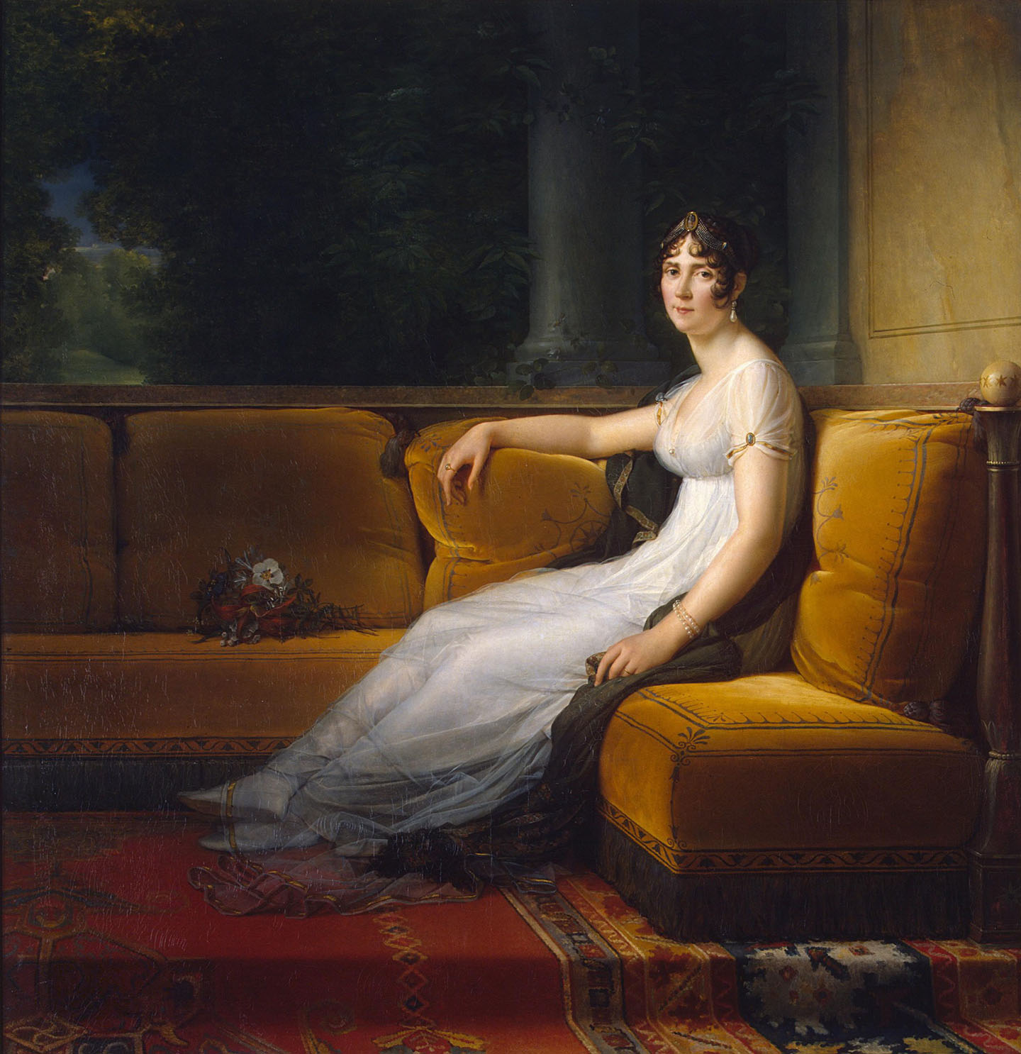 Bức chân dung của hoàng hậu Joséphine, vợ vua Napoleon, do họa sĩ François Gérard thực hiện, năm 1801. Tranh sơn dầu trên vải canvas. Bảo tàng Hermitage, thành phố Saint Petersburg, nước Nga. (Ảnh: Tài liệu công cộng)