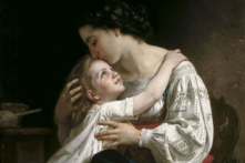 Chi tiết về tác phẩm “Le Lever (Thức dậy)” của họa sĩ William Adolphe Bouguereau, năm 1865. Tranh sơn dầu trên vải canvas. Bộ sưu tập Tư nhân. (Ảnh: Tài liệu công cộng)