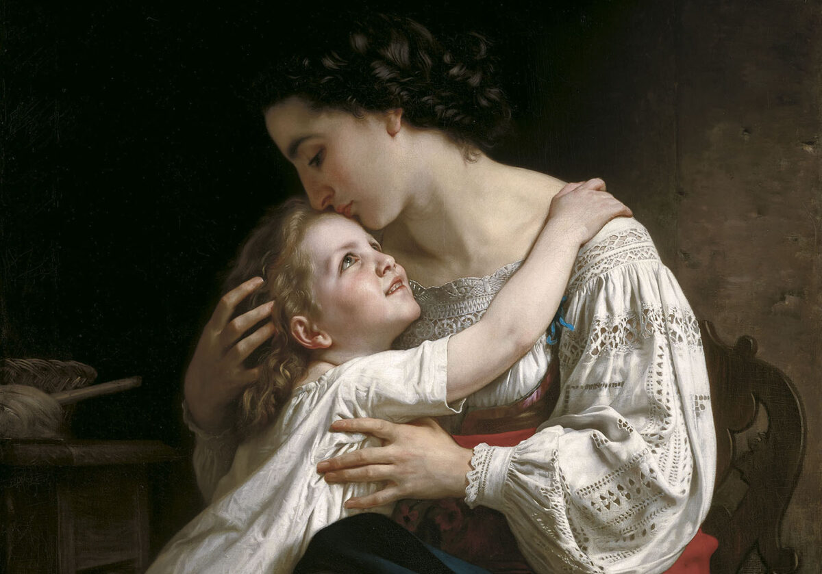 Chi tiết về tác phẩm “Le Lever (Thức dậy)” của họa sĩ William Adolphe Bouguereau, năm 1865. Tranh sơn dầu trên vải canvas. Bộ sưu tập Tư nhân. (Ảnh: Tài liệu công cộng)