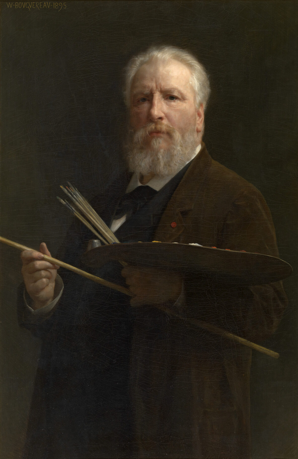 Bức chân dung tự họa của họa sĩ William Adolphe Bouguereau, năm 1895. Tranh sơn dầu trên vải canvas. Bảo tàng Mỹ thuật Hoàng gia Antwerp, vương quốc Bỉ. (Ảnh: Tài liệu công cộng)