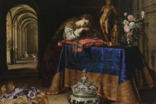 Tác phẩm “An Allegory of Repentance” (Chuyện ngụ ngôn về sự ăn năn) hoặc “Vanitas” của họa sĩ khuyết danh, sáng tác khoảng năm 1650-1660. Tranh sơn dầu trên vải canvas. Nhà Pollok, Glasgow. (Ảnh: Tài liệu công cộng)