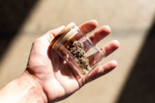 Catalyst Cannabis Company cannabis samples in Santa Ana, Calif., on Feb. 18, 2021. (John Fredricks/The Epoch Times)