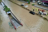 Ngập lụt ở Phúc Châu sau khi cơn bão Doksuri đổ bộ kèm theo mưa lớn, ở tỉnh Phúc Kiến, Trung Quốc, hôm 29/07/2023. (Ảnh: cnsphoto qua Reuters)