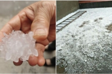 Hình dạng mưa đá rất giống virus COVID-19: Thần Mưa đá đang cảnh báo?