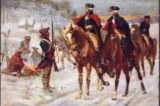 Mặc dù những kẻ thù trong quân đội đã bôi nhọ danh tiếng của ông vào mùa đông năm đó, hầu hết công lao của Ngài George Washington đã được ghi nhận không chỉ vì đã bảo toàn nguyên vẹn đội quân của mình mà còn vì đã cải thiện năng lực chiến đấu của họ. Tác phẩm “Washington and Lafayette at Valley Forge,” (Ngài Washington và Hầu tước Lafayette tại Valley Forge) do tác giả John Ward Dunsmore sáng tác, năm 1907. (Ảnh: Tài liệu công cộng)