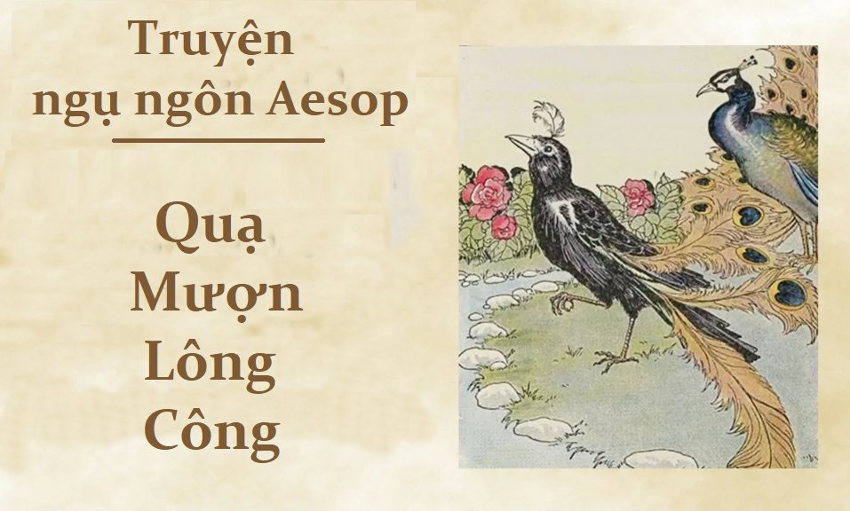 Truyện ngụ ngôn Aesop: Quạ mượn lông Công