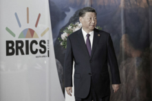 Hôm 23/08, Chủ tịch Trung Quốc Tập Cận Bình tham dự Hội nghị thượng đỉnh BRICS 2023 tổ chức tại Trung tâm Hội nghị Sandton ở Johannesburg. (Ảnh: GIANLUIGI GUERCIA/POOL/AFP qua Getty Images)