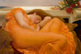 Một phần bức tranh “Flaming June” (Tháng Sáu Cháy Bỏng) của họa sĩ Frederic Leighton, năm 1895. (Ảnh: Tài liệu công cộng)