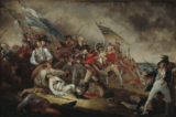 Tác phẩm “The Death of General Warren at the Battle of Bunker Hill” (Tướng Warren tử trận trong trận Bunker Hill) của họa sĩ John Trumbull, năm 1786. Bảo tàng Mỹ thuật Boston. (Ảnh: Tài liệu công cộng)