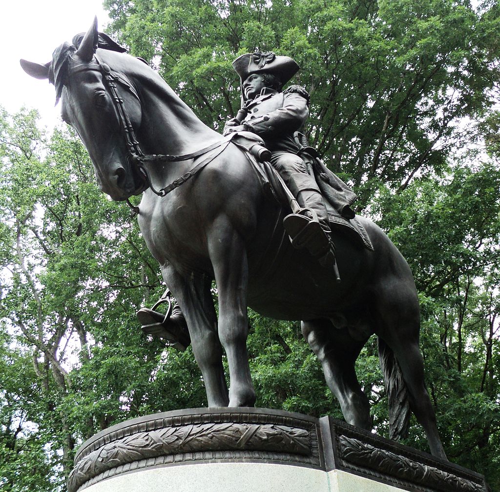 Đài tưởng niệm về Đại tướng Nathanael Greene ở Công viên Quân đội Quốc gia Guilford Courthouse ở Greensboro, North Carolina. (Ảnh: MarmadukePercy/CC BY-SA 3.0)