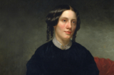 Một phần của bức tranh “Harriet Beecher Stowe” của họa sĩ Alanson Fisher vẽ năm 1853. Sơn dầu trên vải canvas. Phòng trưng bày Chân dung Quốc gia, Thủ đô Hoa Thịnh Đốn (Ảnh: Tài liệu công cộng)