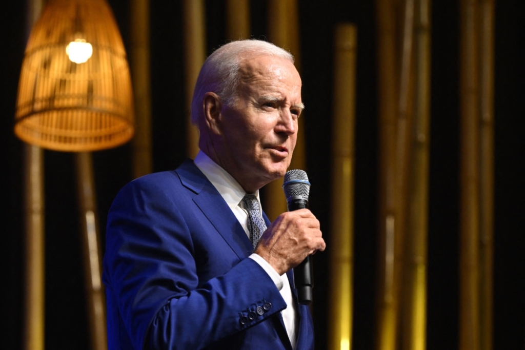 Tổng thống Joe Biden tổ chức một cuộc họp báo tại Hà Nội, Việt Nam, hôm 10/09/2023. (Ảnh: Saul Loeb/AFP qua Getty Images)