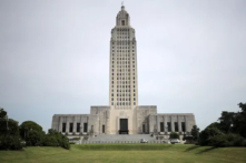 Tòa nhà Quốc hội tiểu bang Louisiana ở Baton Rouge, Louisiana, vào ngày 17/04/2020. (Ảnh: Chris Graythen/Getty Images)