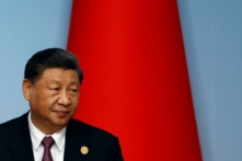 Lãnh đạo Trung Quốc Tập Cận Bình tham dự một cuộc họp báo tại Hội nghị thượng đỉnh Trung Quốc-Trung Á ở Tây An, tỉnh Thiểm Tây phía bắc Trung Quốc hôm 19/05/2023. (Ảnh: Florence Lo/AFP qua Getty Images)