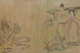 Phần cuối cùng của bức tranh cuộn “The Deliverance of Buddha Shakyamuni” (Sự giải thoát của Đức Phật Thích Ca Mâu Ni) do họa sĩ Ngô Đạo Tử vẽ, từ năm 680–740. (Ảnh: Tài liệu công cộng)