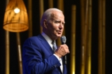 Tổng thống Joe Biden tham dự một buổi họp báo tại Hà Nội, Việt Nam, hôm 10/09/2023, ngày đầu tiên của chuyến thăm đến Việt Nam. (Ảnh: Saul Loeb/AFP qua Getty Images)