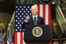 Tổng thống Hoa Kỳ Joe Biden có bài diễn thuyết tại Trường Cao đẳng Cộng đồng Prince George ở Largo, Maryland, hôm 14/09/2023. (Ảnh: Kevin Dietsch/Getty Images)