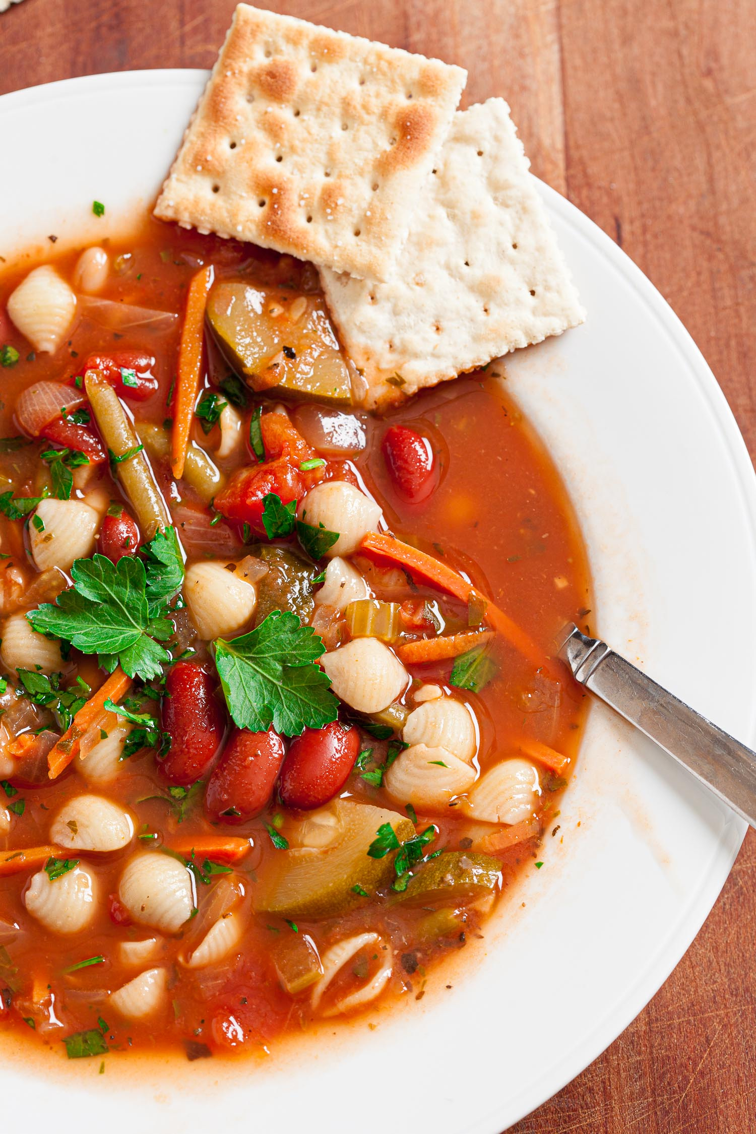 Món súp minestrone này thật hấp dẫn, nhưng bạn có thể thoải mái biến tấu món này dựa trên các nguyên liệu mà mình có sẵn. (Ảnh: Đăng dưới sự cho phép của cô Amy Dong)