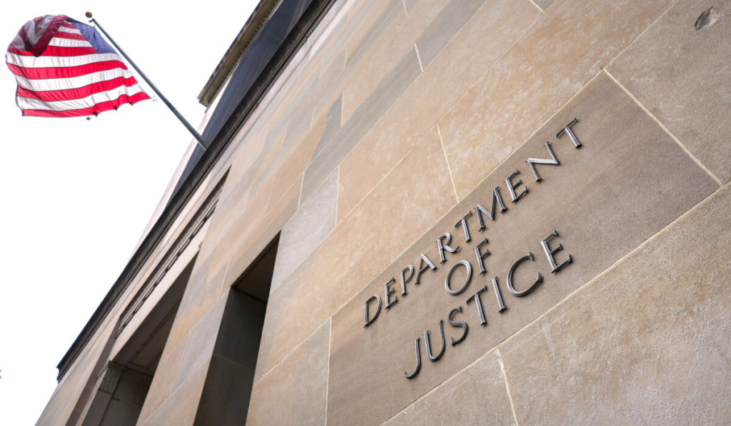 Bộ Tư pháp Hoa Kỳ tại Hoa Thịnh Đốn vào ngày 20/06/2023. (Ảnh: Kevin Dietsch/Getty Images)