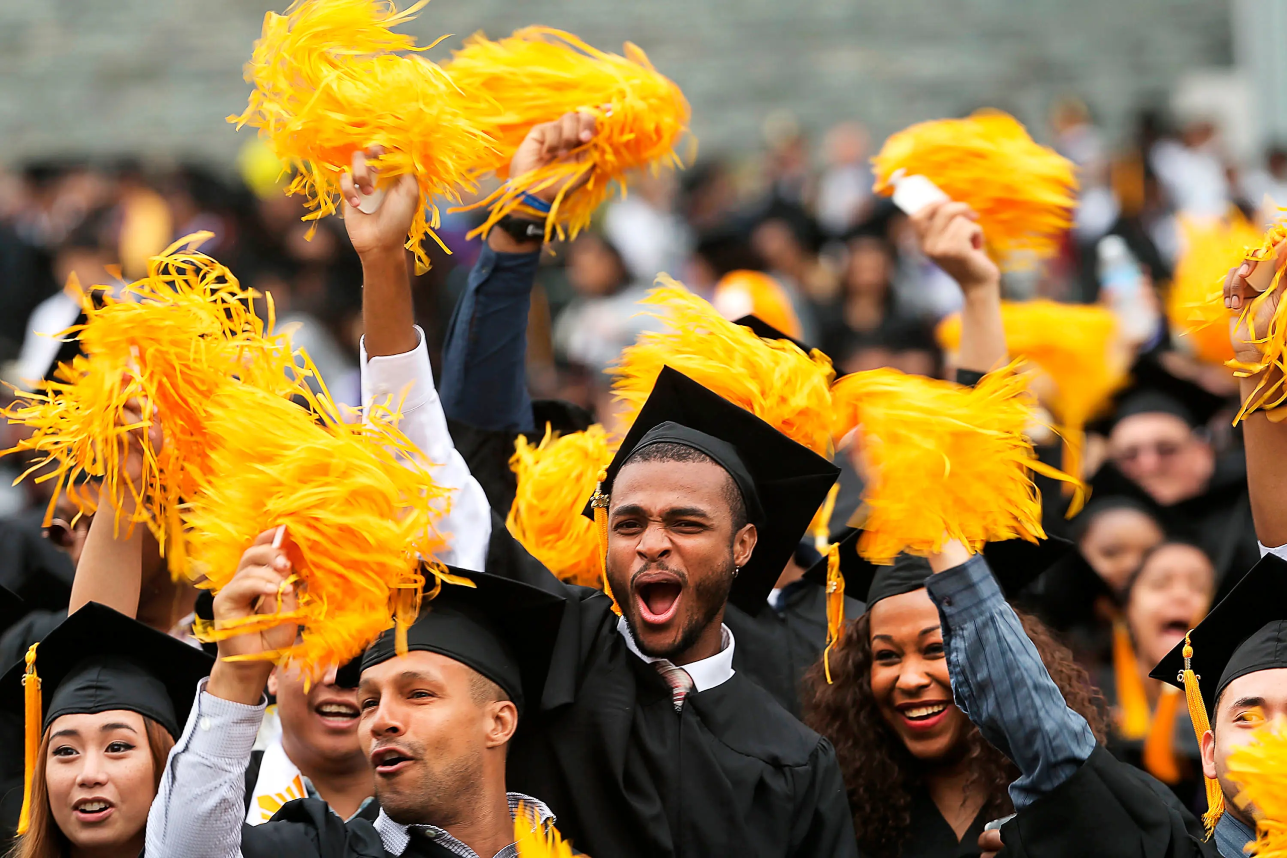 Sinh viên tốt nghiệp tham dự lễ tốt nghiệp tại City College ở New York hôm 03/06/2016. (Ảnh: Spencer Platt/Getty Images)