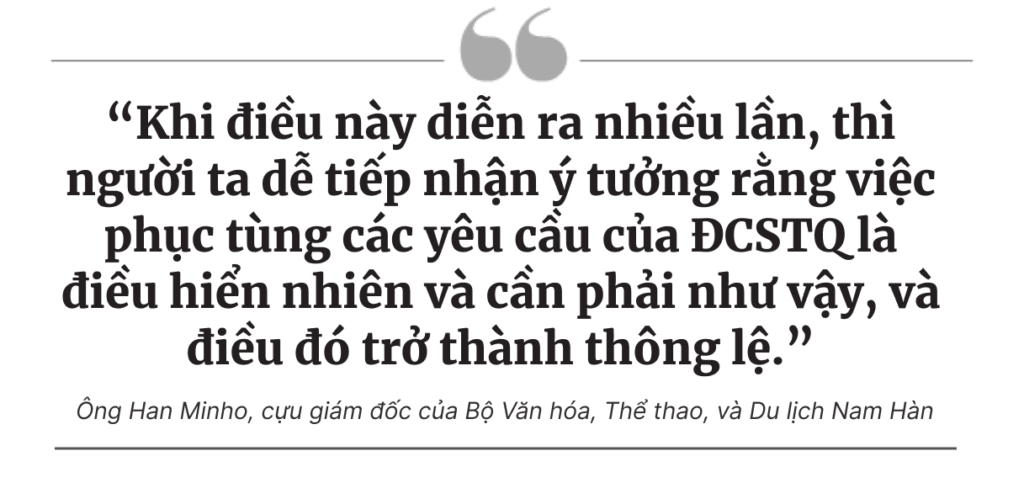 Nam Hàn ngăn chặn công ty nghệ thuật biểu diễn của Hoa Kỳ, gây lo ngại về ảnh hưởng của Trung Quốc