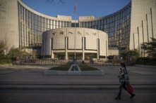Headquarters of the People's Bank of China (PBOC), the central bank, is pictured in Beijing, China, on Dec. 13, 2021. (Andrea Verdelli/Bloomberg via Getty Images)