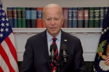 Tổng thống Joe Biden nói tại một cuộc họp báo hôm 04/10/2023. (Ảnh: Tòa Bạch Ốc/Ảnh chụp màn hình qua NTD)