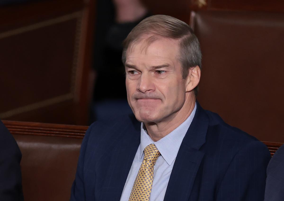 Dân biểu Jim Jordan (Cộng Hòa-Ohio) ngồi trong phòng Hạ viện sau lần thứ ba Hạ viện không thể đưa ông lên làm Chủ tịch Hạ viện, tại Tòa nhà Quốc hội Hoa Kỳ ở Hoa Thịnh Đốn, hôm 20/10/2023. (Ảnh: Win McNamee/Getty Images)
