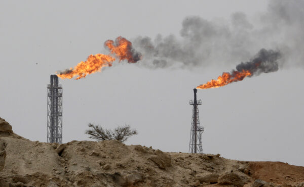 Một cơ sở dầu mỏ trên đảo Khark ngoài khơi bờ biển Iran, hôm 12/03/2017. (Ảnh: Atta Kenare/AFP qua Getty Images)