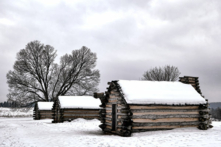 Những căn nhà gỗ ở Thung lũng Forge. (Ảnh: Shutterstock)
