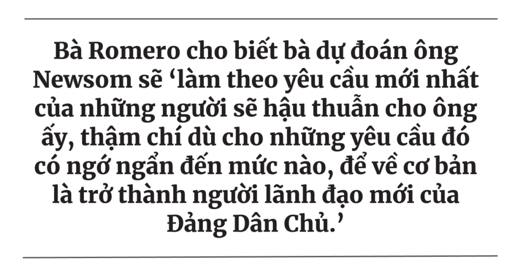 Ông Gavin Newsom có đang ngầm tiến hành một chiến dịch tranh cử tổng thống không?