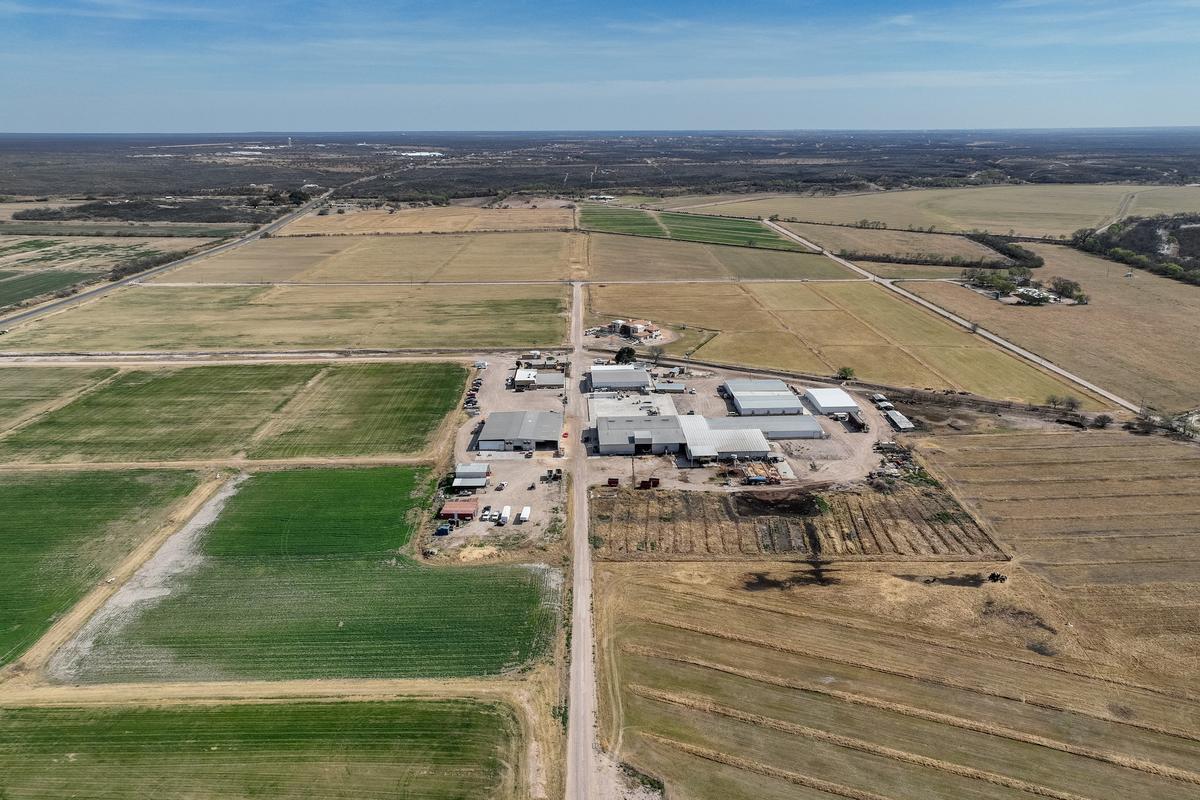Những cánh đồng đang chờ được tưới ở Quemado, Texas, hôm 22/02/2023. (Ảnh: Brandon Bell/Getty Images)