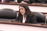 Dân biểu Anna Paulina Luna (Cộng Hòa-Florida) nói tại phiên điều trần của Ủy ban Giám sát Hạ viện hôm 21/06/2023. (Ảnh: Ủy ban Giám sát Hạ viện/Ảnh chụp màn hình qua NTD)
