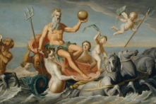 Bức tranh “Sự trở lại của Thủy thần Neptune,” tranh của họa sĩ John Singleton Copley, khoảng năm 1754. Sơn dầu trên vải canvas. Bảo tàng nghệ thuật Metropolitan, Thành phố New York. (Ảnh: Tài liệu công cộng)
