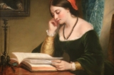 Một phần bức tranh “The Fair Student (Girl Reading),” năm 1858, của họa sĩ Daniel Huntington. (Ảnh: Tài liệu công cộng)