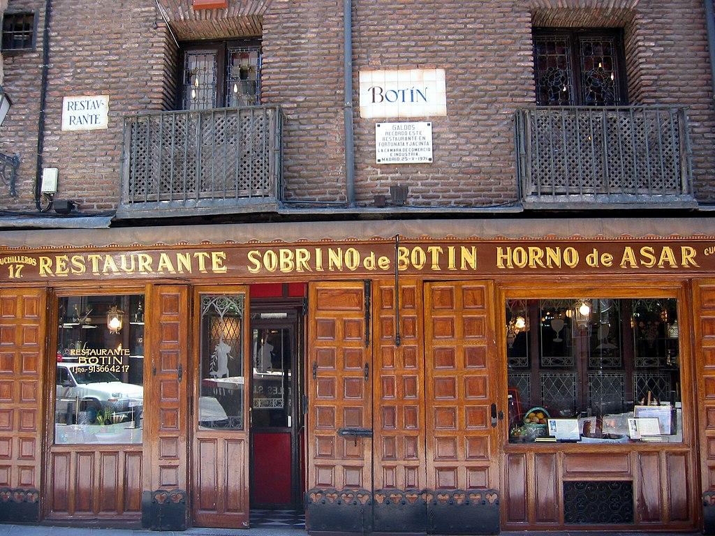 Nhà hàng Sobrino de Botín ở thành phố Madrid, Tây Ban Nha. (Ảnh: Pablo Sanchez/CC BY 2.0)