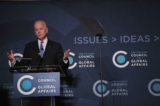 Cựu Phó Tổng thống Joe Biden nói chuyện trước Hội đồng Các Vấn đề Toàn cầu Chicago ngày 01/11/2017 tại Chicago, Illinois. (Ảnh: Scott Olson/Getty Images)