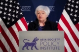 Bộ trưởng Ngân khố Janet Yellen nói chuyện tại một sự kiện về chiến lược kinh tế của chính phủ TT Biden đối với Ấn Độ Dương-Thái Bình Dương ở thủ đô Hoa Thịnh Đốn hôm 02/11/2023. (Ảnh: Madalina Vasiliu/The Epoch Times)