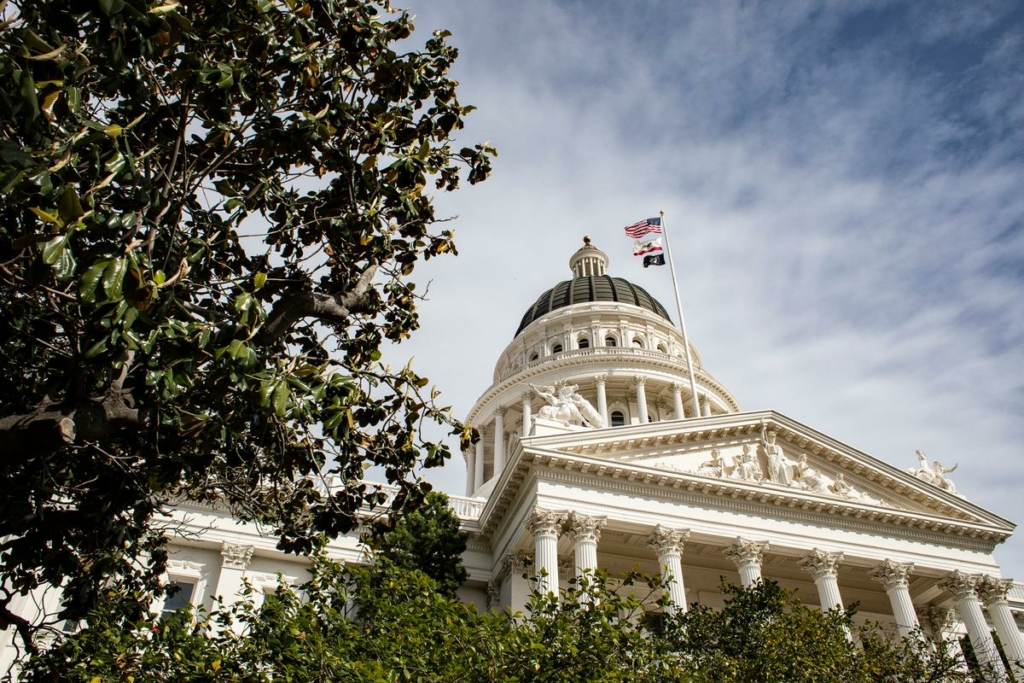 Tòa nhà Quốc hội Tiểu bang California ở Sacramento vào ngày 18/04/2022. (Ảnh: John Fredricks/The Epoch Times)