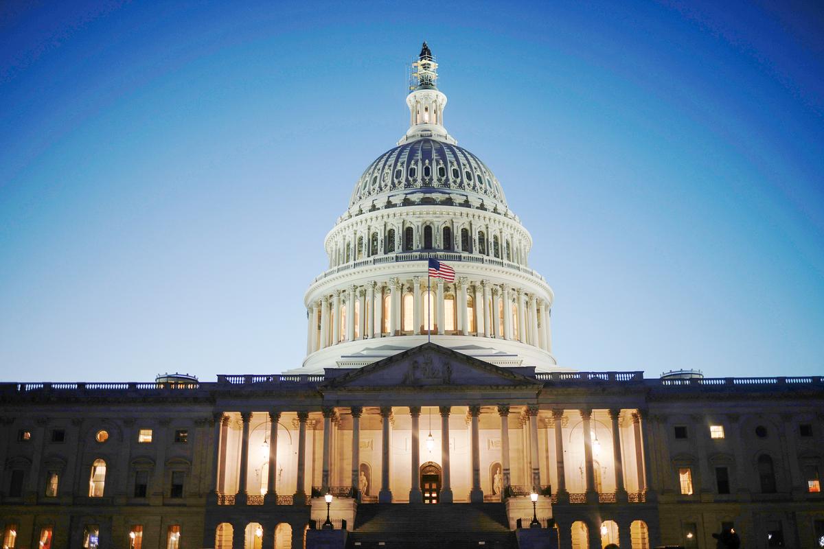 Mái vòm của Tòa nhà Capitol tại Capitol Hill ở Hoa Thịnh Đốn hôm 24/10/2023. (Ảnh: Win McNamee/Getty Images)