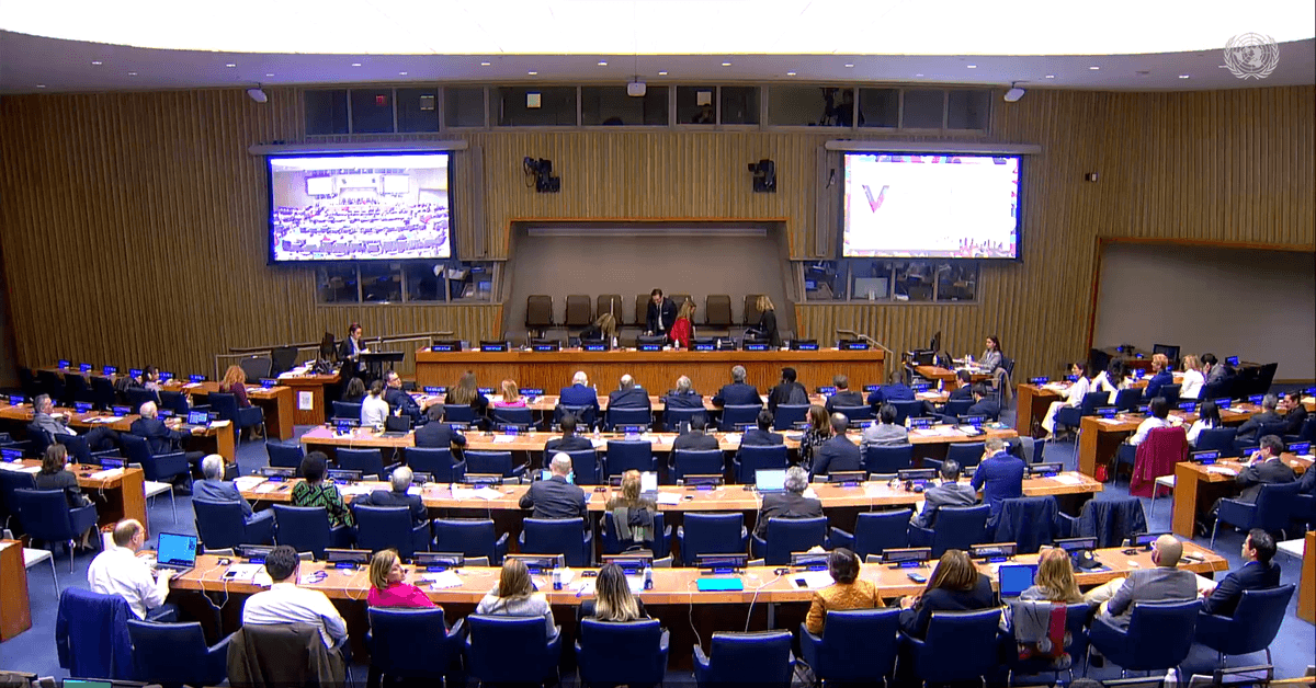 Mạng lưới Chính trị vì Các giá trị đã tổ chức Hội nghị Thượng đỉnh Xuyên Đại Tây Dương về Khẳng định Nhân quyền Toàn cầu tại Liên Hiệp Quốc ở New York vào ngày 16 và 17/11/2023. (Ảnh: Liên Hiệp Quốc/Ảnh chụp màn hình qua UNTV)