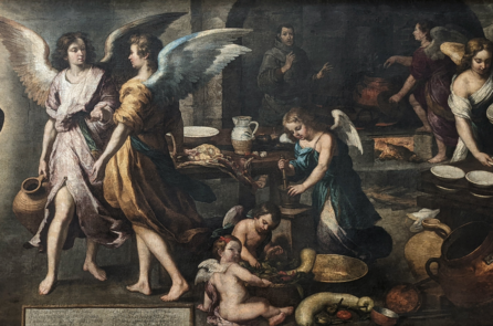 Bữa ăn ngon hiện diện cùng lòng tốt: Bức tranh ‘Nhà bếp của các thiên sứ’ của danh họa Murillo