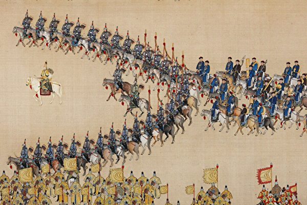 Tranh “Càn Long đại duyệt đồ.” (Ảnh: Tài sản công)