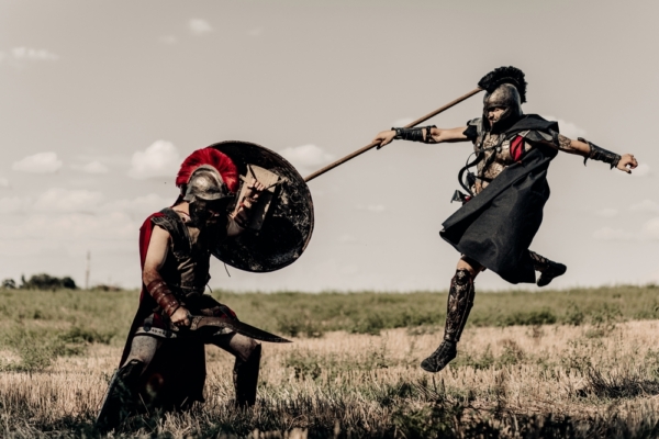 Người Sparta trong trận chiến. (Ảnh: Stasia04/Shutterstock)