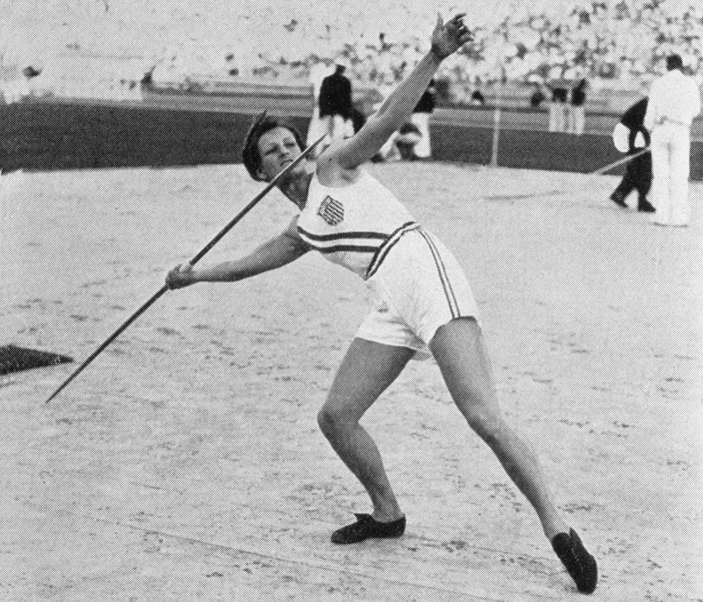 Cô Babe Didrikson đạt huy chương vàng tại Olympic Mùa hè năm 1932 tại Los Angeles ở nội dung ném lao điền kinh dành cho nữ. (Ảnh: Getty Images)
