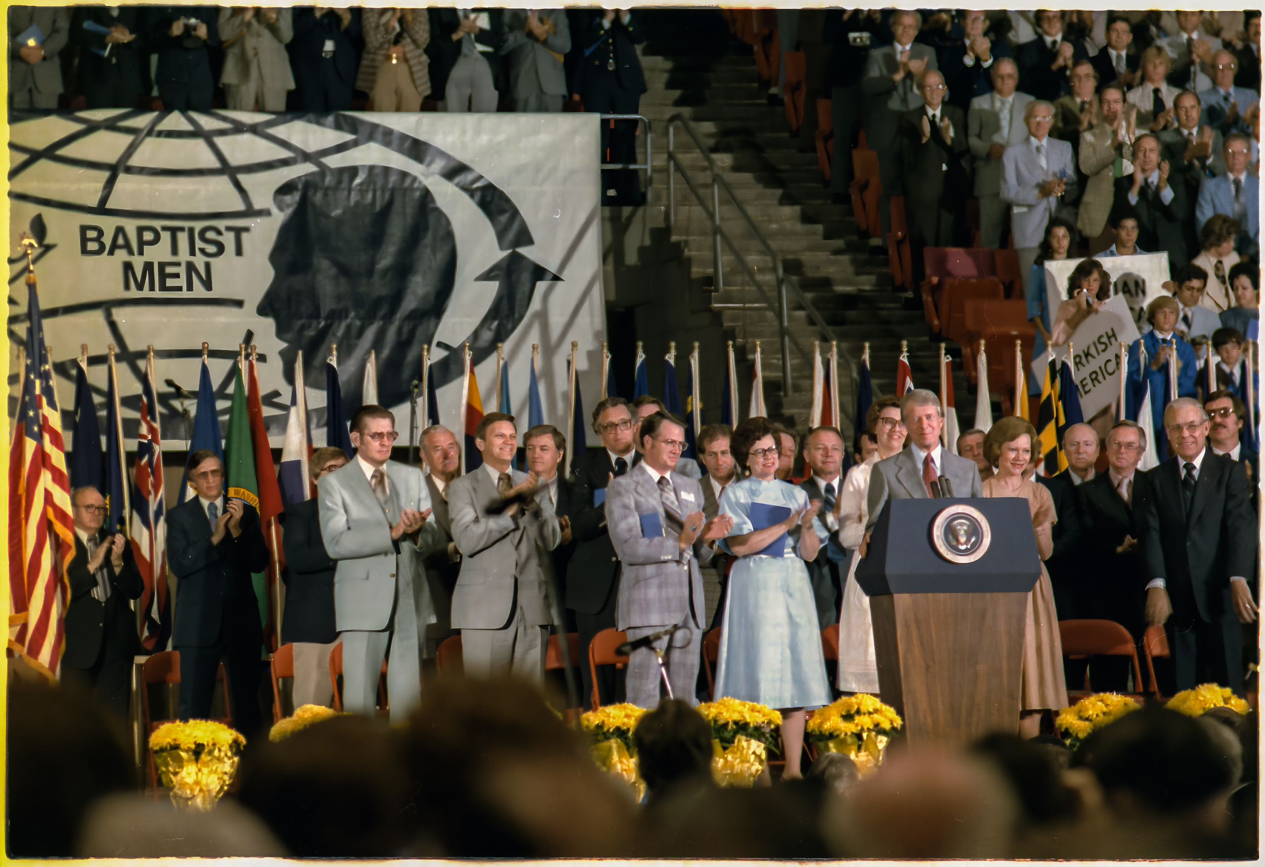 Ông Jimmy Carter và bà Rosalynn Carter tại Liên hiệp Baptist Nam phương ở Atlanta (Ảnh: Cơ quan Lưu trữ và Hồ sơ Quốc gia)