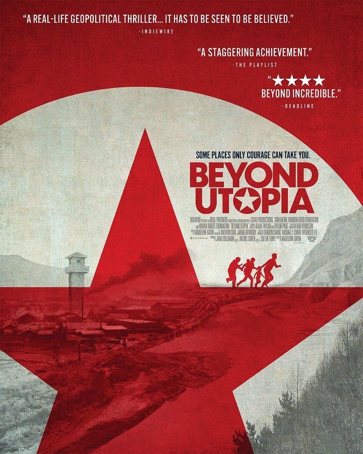 Bích chương chính thức của phim ‘Beyond Utopia’. (Ảnh: Ideal Partners/Human Rights Foundation)