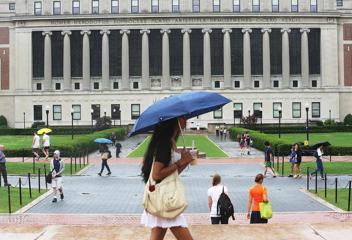 Khuôn viên Đại học Columbia ở New York trong một bức ảnh. (Ảnh: Mario Tama/Getty Images)