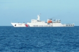 Một tàu hải cảnh Trung Quốc tuần tra Bãi cạn Scarborough ở Biển Đông hôm 06/10/2022. (Ảnh: STR/AFP qua Getty Images)